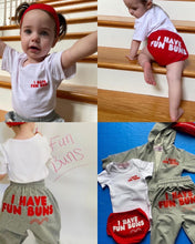 Load image into Gallery viewer, Cotton Baby and Toddler Outfit “I HAVE FUN BUNS” The Complete Package