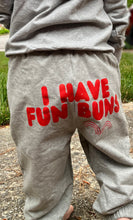 Load image into Gallery viewer, Cotton Sweat-Suit with Sweatband Baby and Toddler "I HAVE FUN BUNS” Unisex