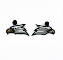 Load image into Gallery viewer, Georgia Southern Eagles, Blue and White, Freedom, handmade earrings, tailgate fashion, game day
