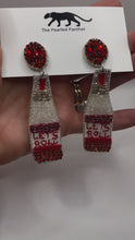 Load and play video in Gallery viewer, Alabama “Let’s Roll” Beaded Statement Earrings/ Game Day/ Tailgate Fashion
