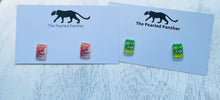 Load image into Gallery viewer, La Croix Sparkling Beverage Stud Earrings/ sparkling water/ lime/ grapefruit
