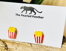 Load image into Gallery viewer, French Fry Enamel Stud Earrings/ snacks/ food/ junk food/ tailgate fashion/ game day
