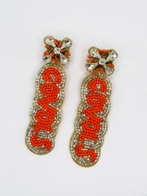 Load image into Gallery viewer, Tennessee &quot;Go Vols&quot; Beaded Statement Earrings
