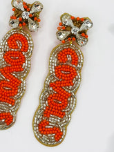 Load image into Gallery viewer, Tennessee &quot;Go Vols&quot; Beaded Statement Earrings
